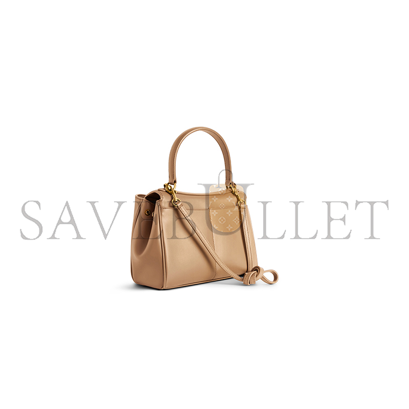 BALENCIAGA WOMEN'S RODEO HANDBAG MINI IN LATTE 7954562AA4V2621 (23*17*10cm)